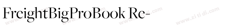 FreightBigProBook Re字体转换